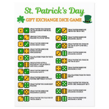 T. Patrick's Day Gift Exchange Dice Game