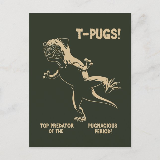 T-PUGS! VYKORT (Framsida)