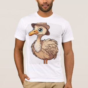T-"Quirky Anka Print T-Shirt - Roligt och Snyggt T