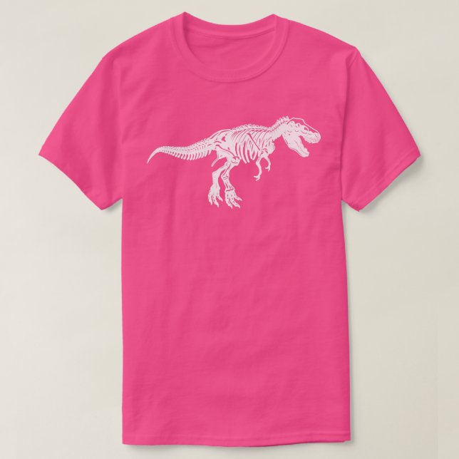 T Re Skeleton Dinosaur  Shirt (Design framsida)