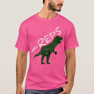 T-Reps Distress Weightlyftande Bodybuilding T Shirt