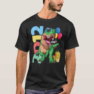 T Rex 10:e födelsedagstjejen 10 år 2012 Dinosau Shirt