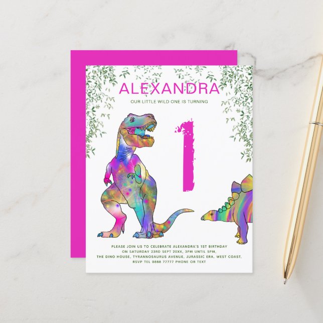 T Rex 1:a födelsedag Party (Fram/Back In Situ)