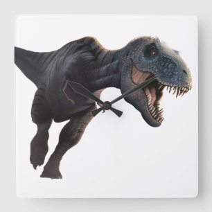 T Rex 2 Fyrkantig Klocka