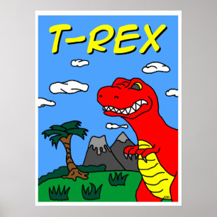 T-Rex affisch!!! 24x32 vrålar!!! Poster