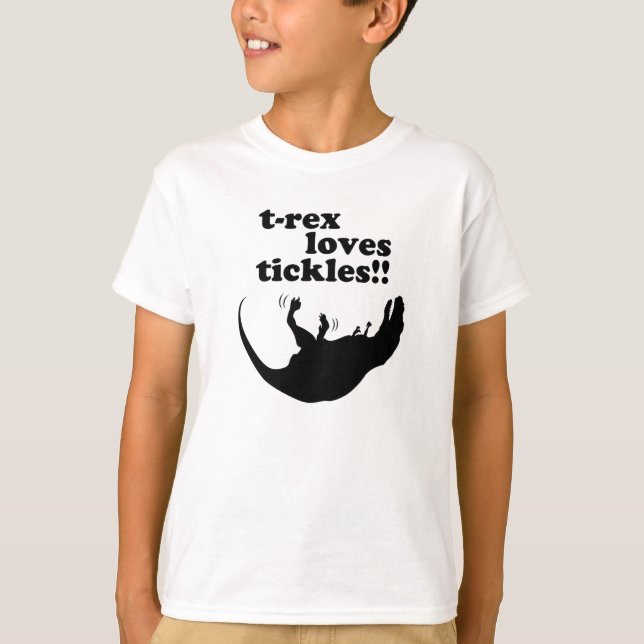 T-Rex älskar kittlingar! T Shirt (Framsida)