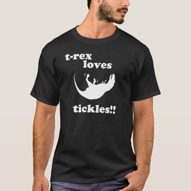 T-Rex älskar kittlingar! Tee (Framsida)