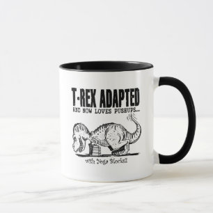 T-Rex älskar Pushups Mugg