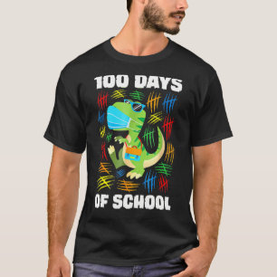 T Rex Ansikte Mask, 100 dagar med skolpojkar Shirt