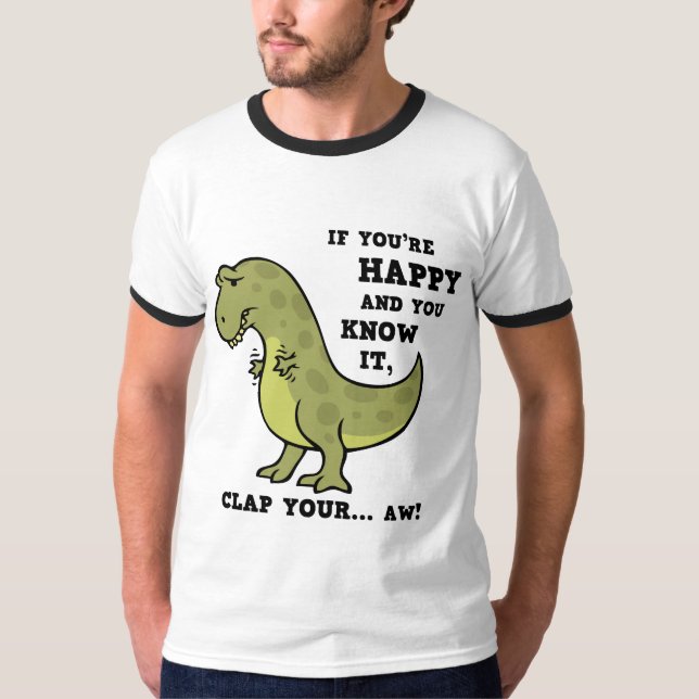 T-Rex applåd II T Shirt (Framsida)