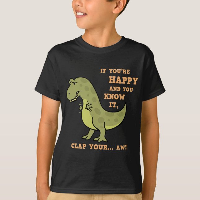 T-Rex applåd II Tröja (Framsida)