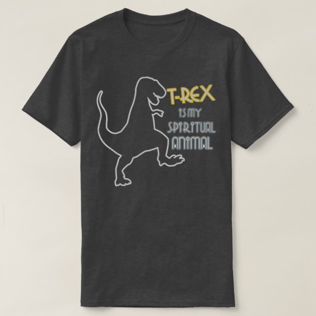 T rex är mitt andningsdjur t shirt (Design framsida)