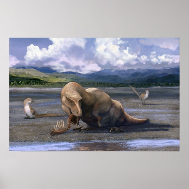 T. rex Asätaretryck Poster (Framsidan)