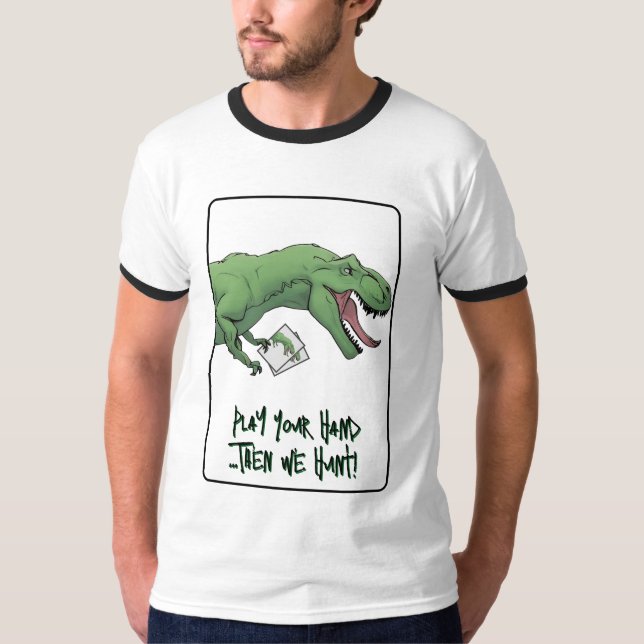 T-Rex-betalkort - spelkort T Shirt (Framsida)