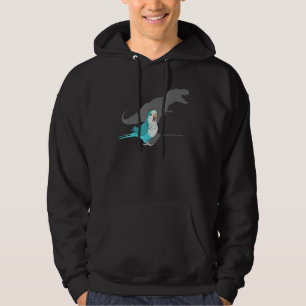 T-rex Blue Munk Parakeet, Fågelmembran, Skräm Hoodie