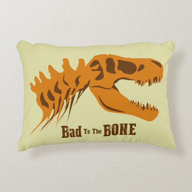 T-Rex Bones Prydnadskudde (Framsidan)
