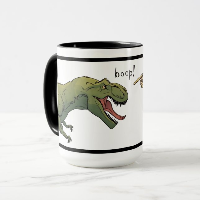 T-Rex Boop Tyrannosaurus Dinosaur Coffee Mugg (Framsida vänster)