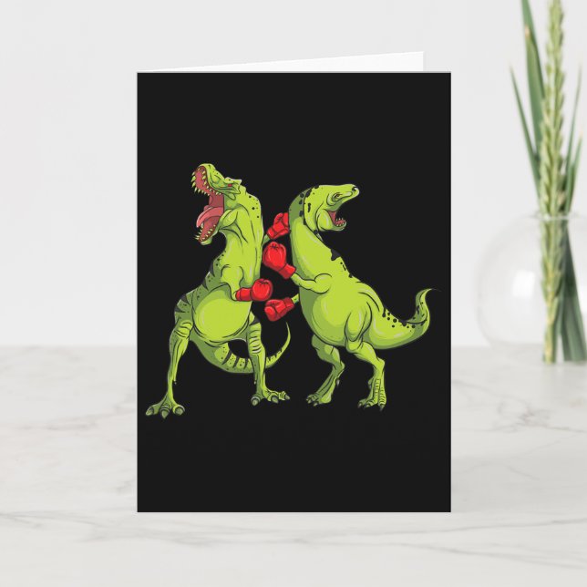 T-rex boxning  kort (Framsida)