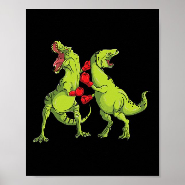 T-rex boxning  poster (Framsidan)