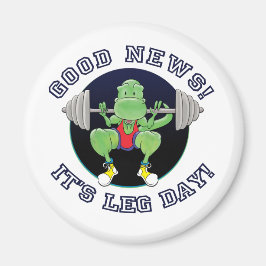 T-Rex. Bra News Det är Leg Day! Magnet