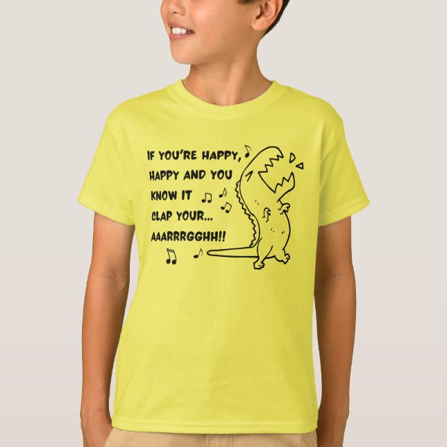 T REX CLAP HAND SHIRT (Framsida)