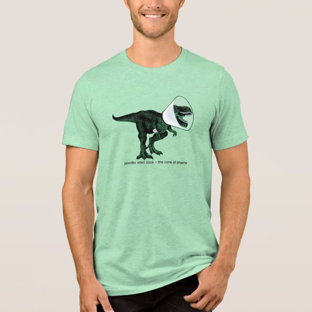 T Rex Cone of Shame    Jennifer ellen Cook T Shirt (Framsida)