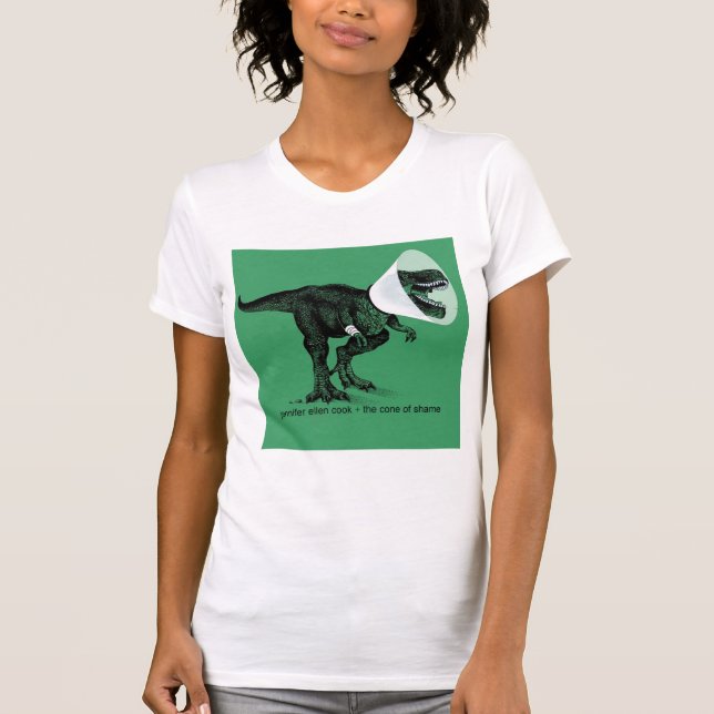 T Rex Cone of Shame    Jennifer ellen Cook T Shirt (Framsida)