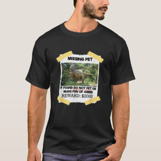 T Rex Dino-designen saknas om den hittas inte uppf Shirt