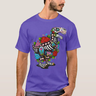 T Rex Dino Sugar Skull Mexiko Calavera Dia de Los T Shirt