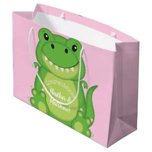 T-Rex - Dinosaur Baby Shower Rosa