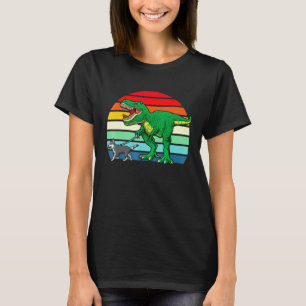 T Rex Dinosaur Blue Heeler Australian Cattle Dog Shirt