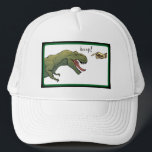 T-Rex Dinosaur Boop Tyrannosaurus Baseball Green Keps<br><div class="desc">T-Rex</div>