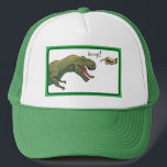 T-Rex Dinosaur Boop Tyrannosaurus Baseball Grönt Keps<br><div class="desc">T-Rex</div>