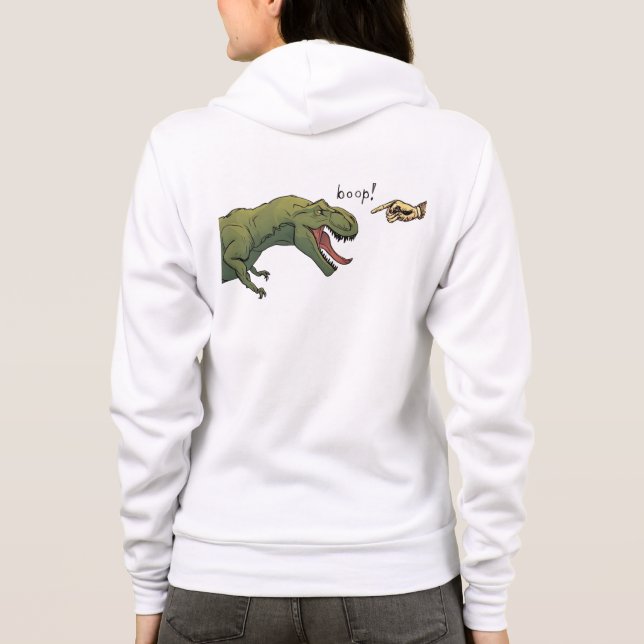 T-Rex Dinosaur Boop Tyrannosaurus Women T Shirt (Baksida)