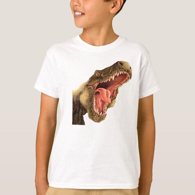T-Rex Dinosaur Boy's T-shirt (Framsida)