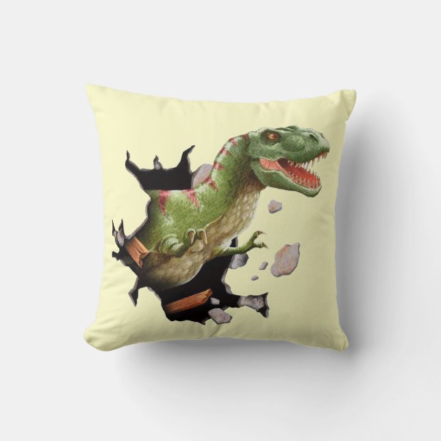 T-Rex Dinosaur Dekorativ kudde Home Decor (Framsida)