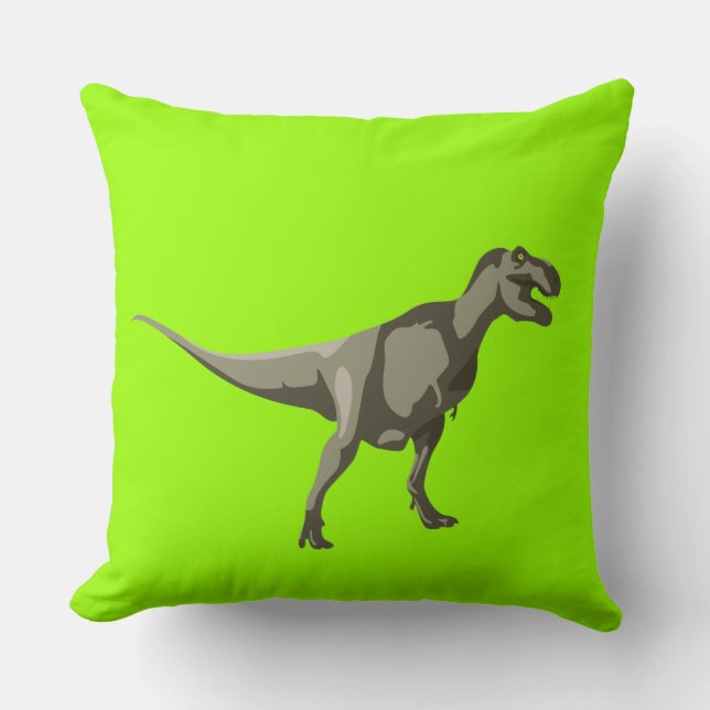 T-rex Dinosaur, Dino design Kudde (Framsida)