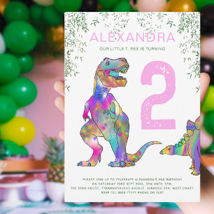 T-Rex Dinosaur Flick kalas Inbjudningar