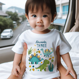 T rex Dinosaur Födelsedagsfest  Shirt