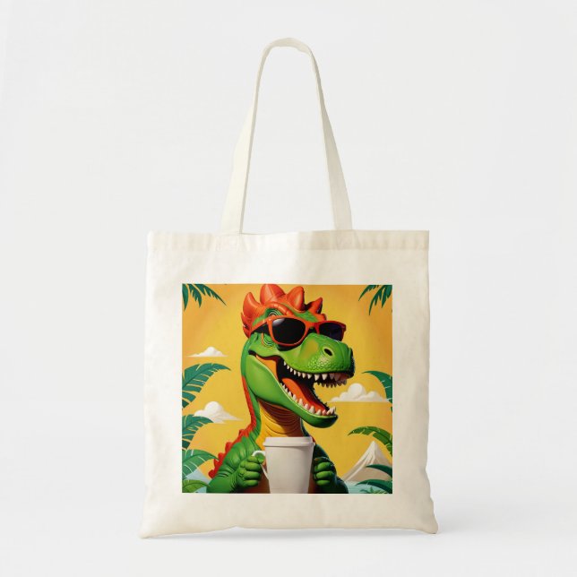 T-Rex Dinosaur Funny Tygkasse (Framsidan)