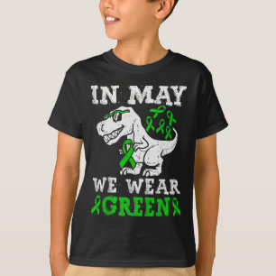 t Rex Dinosaur i maj Vi Bäror Grönt av psykisk häl Shirt