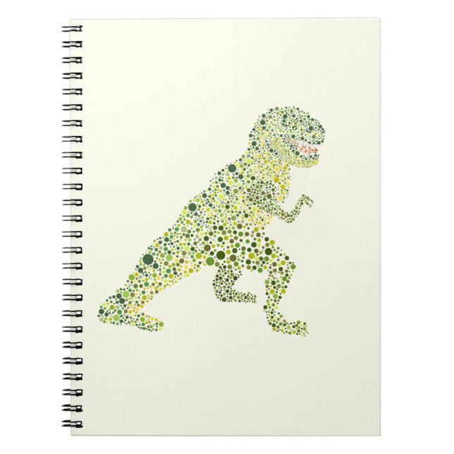 T-REX Dinosaur I Prickar Anteckningsbok (Framsidan)