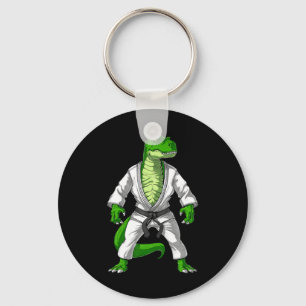 T-rex Dinosaur Jiu-jitsu Judo Karate Taekwondo Mar Nyckelring