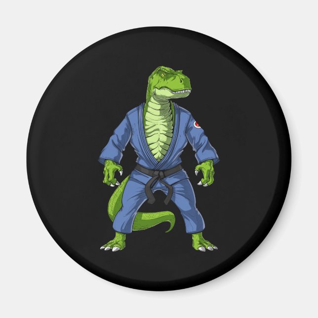 T-Rex Dinosaur Jiu-Jitsu Magnet (Framsidan)