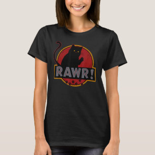 T-Rex Dinosaur Katt, Pappa-ddy Mamma-ddy, Pojke Fl T Shirt