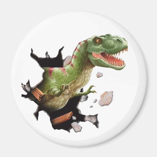 T-REX Dinosaur Locker Magnets, kylskåp Magnet (Framsidan)