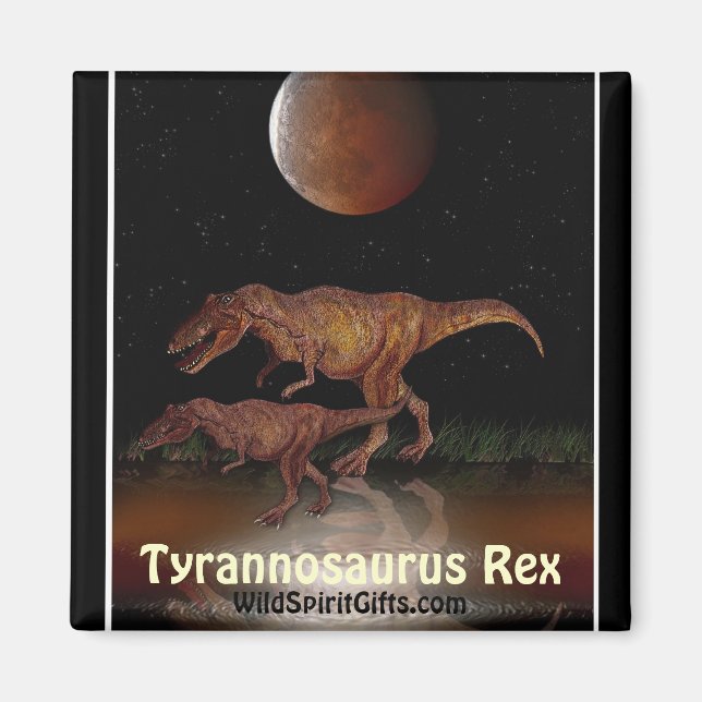 T-REX Dinosaur Magnet (Framsidan)