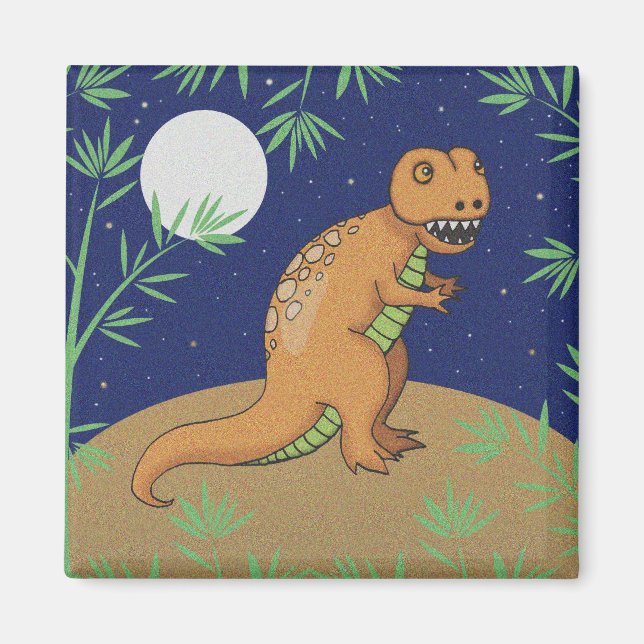T-Rex Dinosaur Magnet (Framsidan)