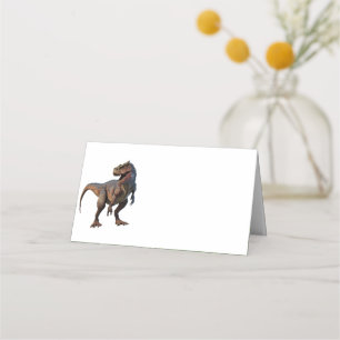 T Rex Dinosaur-mappat platskort Placeringskort