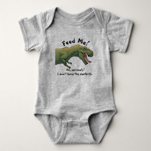 T-Rex Dinosaur Mata Mig Baby Dräkt Helhetsdräkt T Shirt